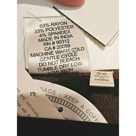 Parsley & Sage Women Shirt Tunic 3XL Tribal Western Artsy Abstract Phoebe Buffay - Picture 5 of 7